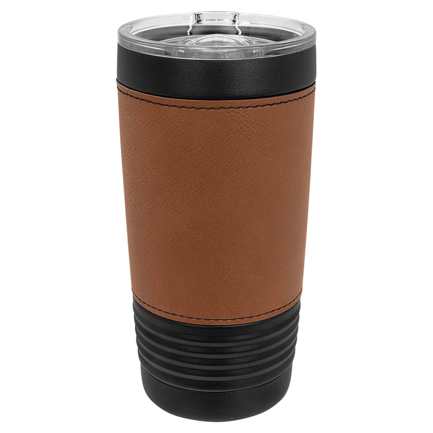 20 oz Laser Engraved Leatherette Tumbler - Powder Coated