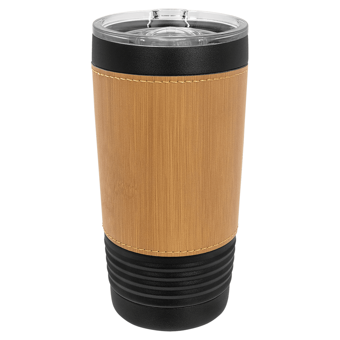 20 oz Laser Engraved Leatherette Tumbler - Powder Coated