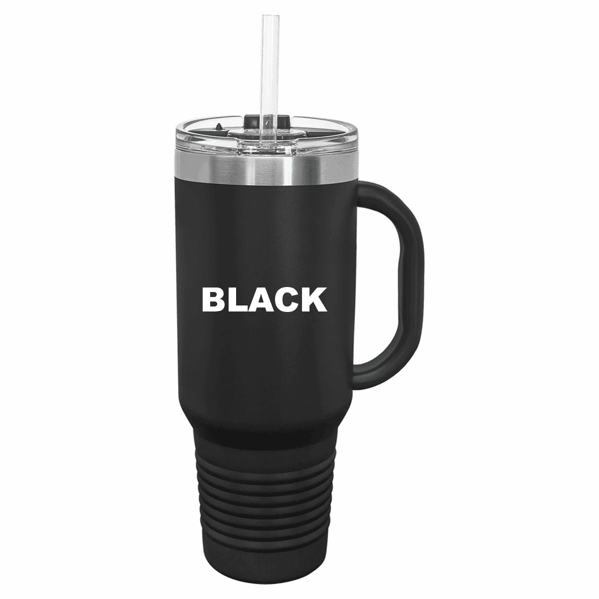 40 oz. Travel Mug with Handle, Straw Included!