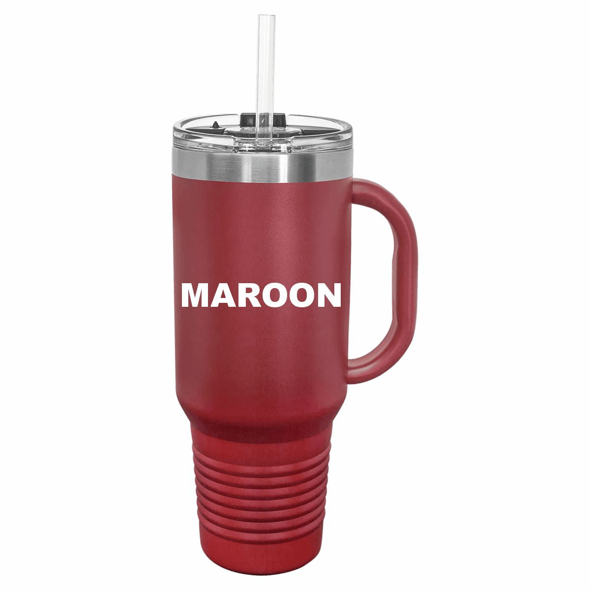 40 oz. Travel Mug with Handle, Straw Included!