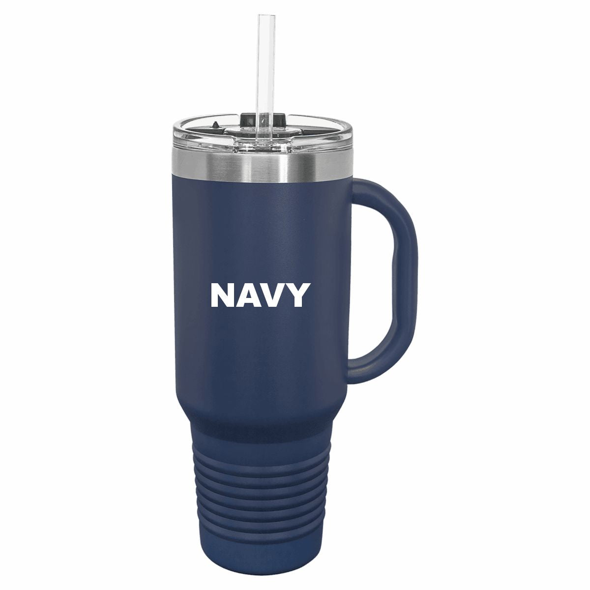 40 oz. Travel Mug with Handle, Straw Included!