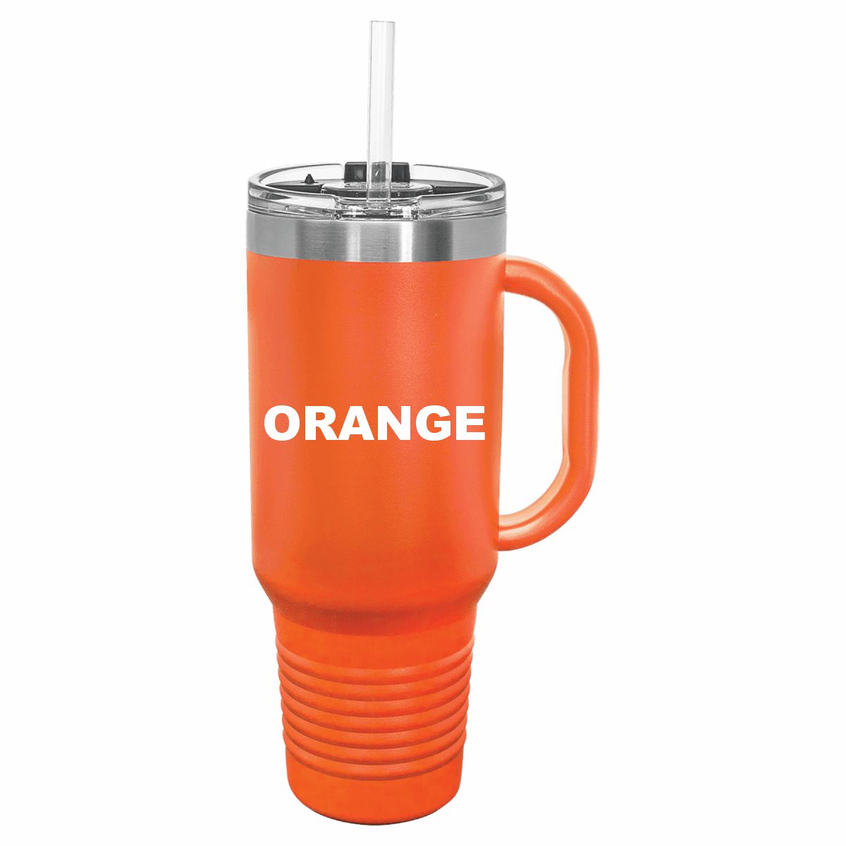 40 oz. Travel Mug with Handle, Straw Included!