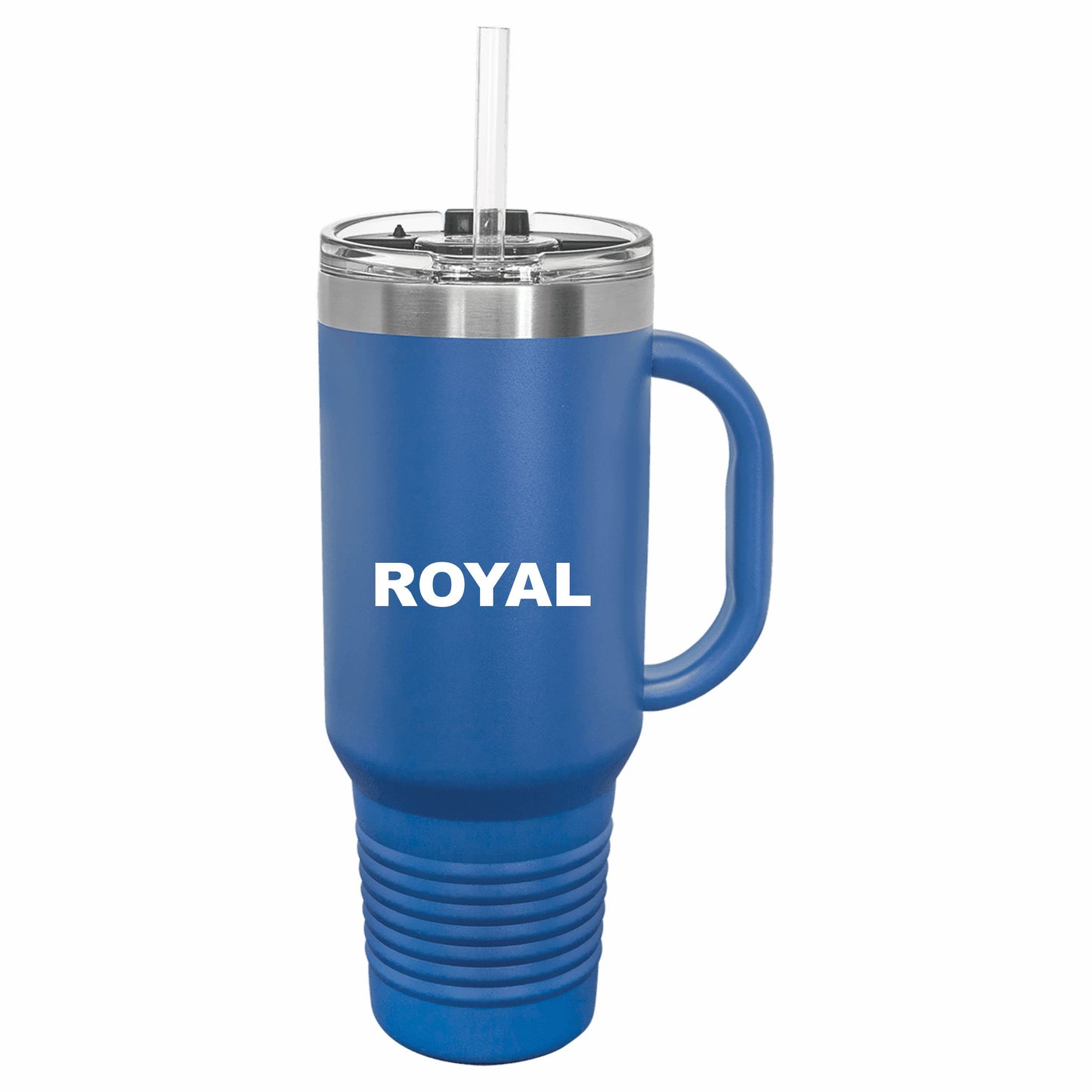 40 oz. Travel Mug with Handle, Straw Included!